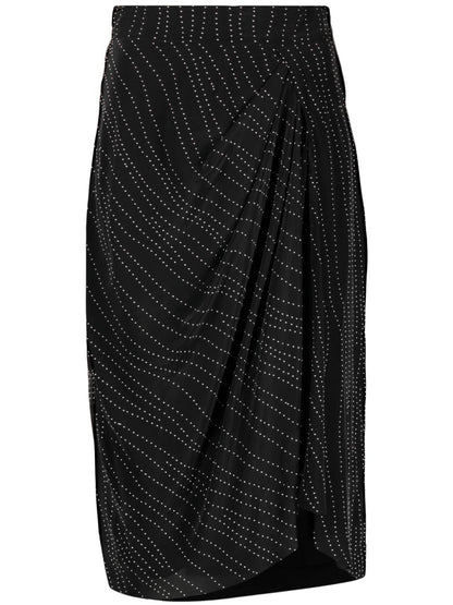 Zima wrap midi skirt