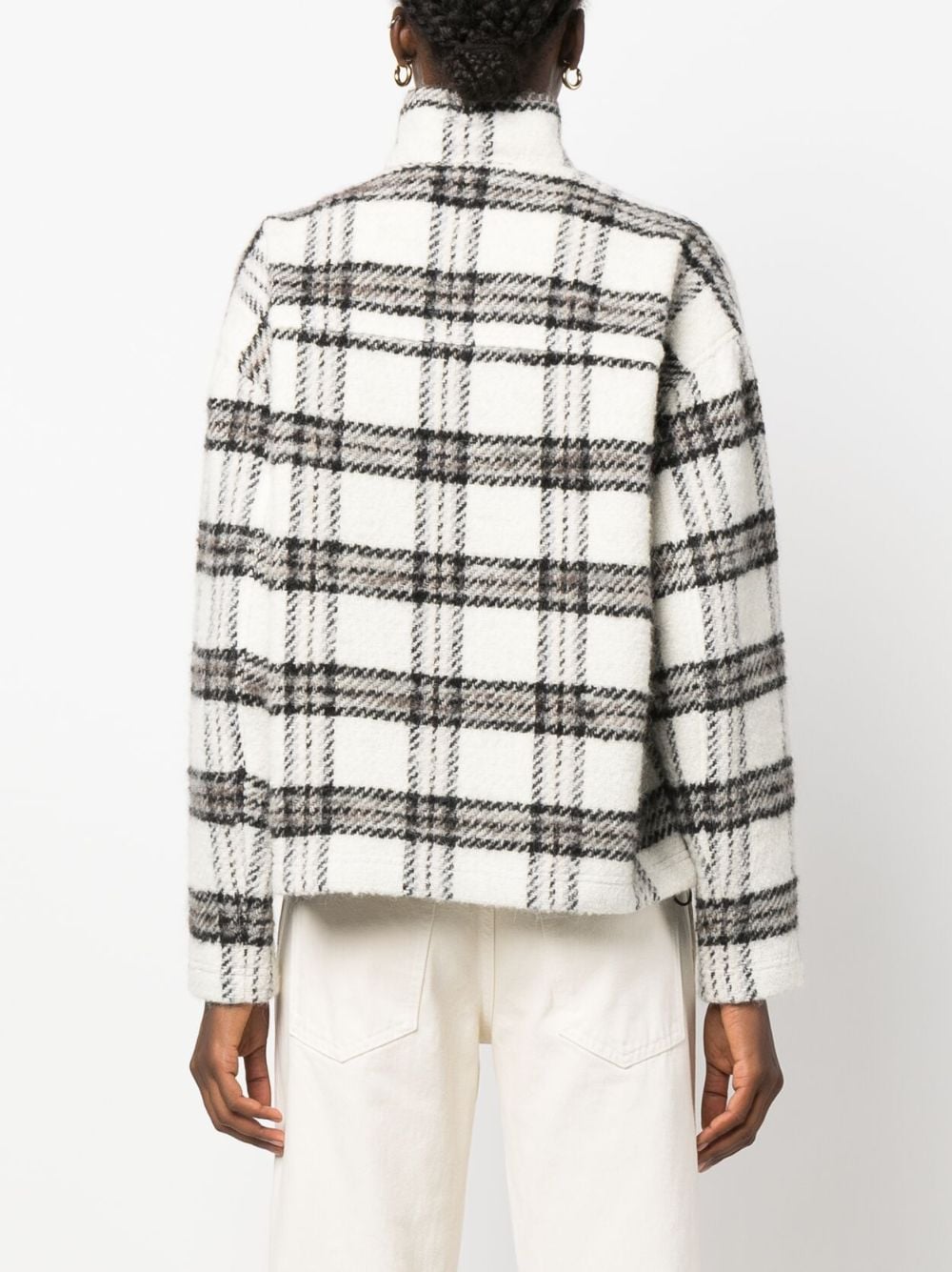 Bika checked cotton blend sweatshirt