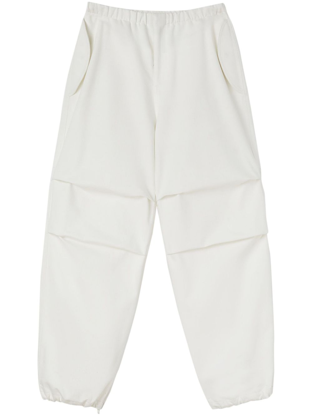 Tapered cotton trousers