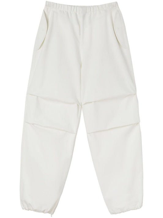 Tapered cotton trousers