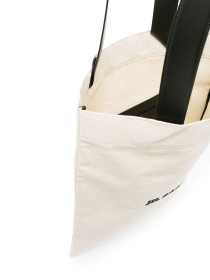 Book tote linen shopping bag