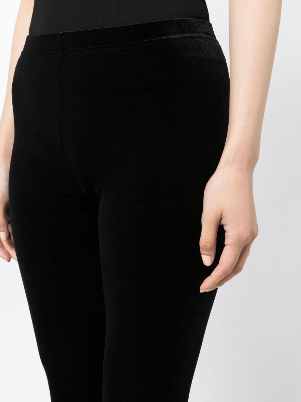 Velvet skinny trousers