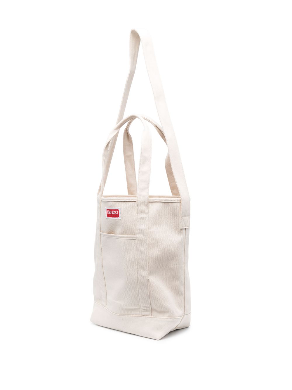 Boke flower embroidered tote bag