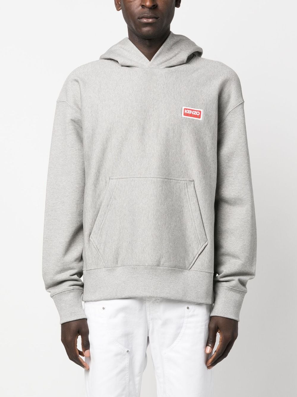 Logo cotton hoodie