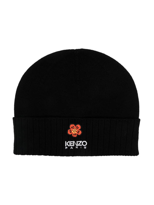 Boke flower crest wool beanie