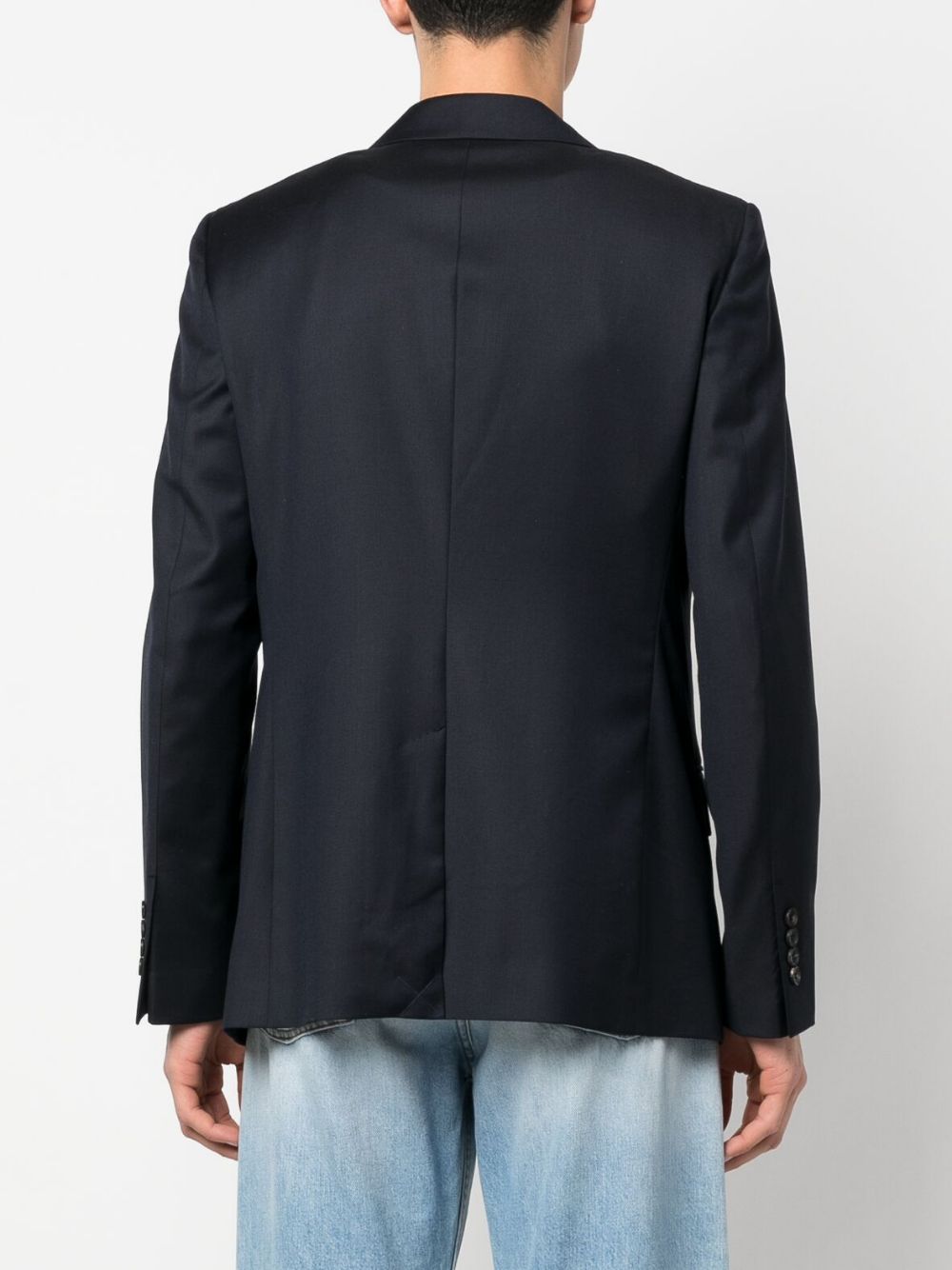 Single-breasted wool jacket