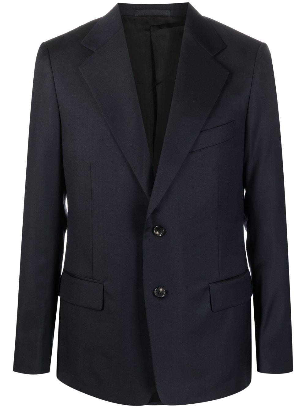 Single-breasted wool jacket