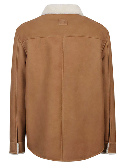 Shearling overshirt