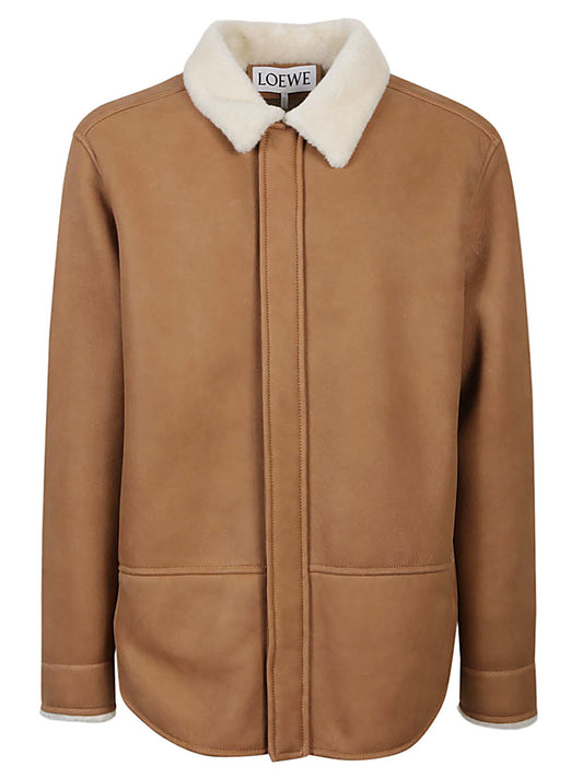 Shearling overshirt