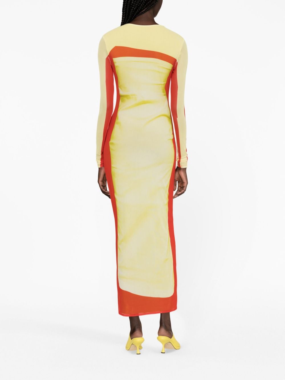 Trompe l'oeil tube dress