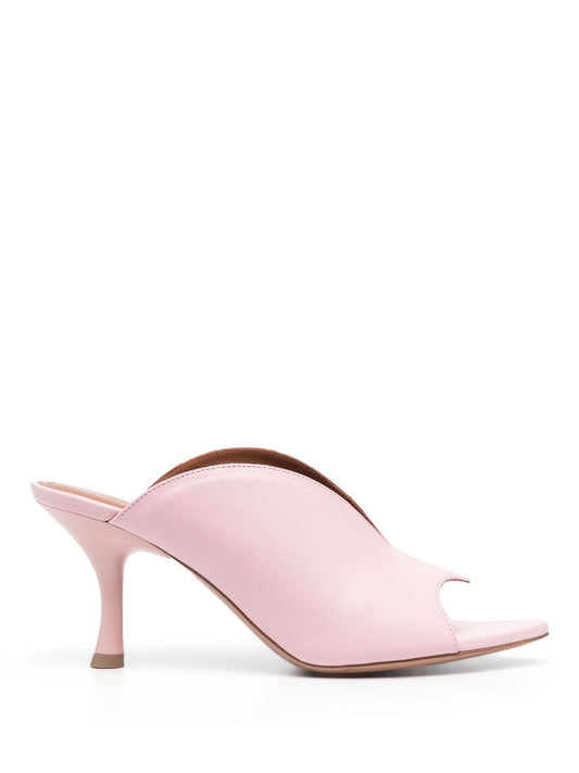 Henri leather heel mules