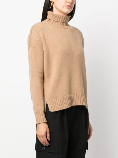 Wool turtle-neck sweater