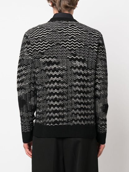Chevron wool blend sweater