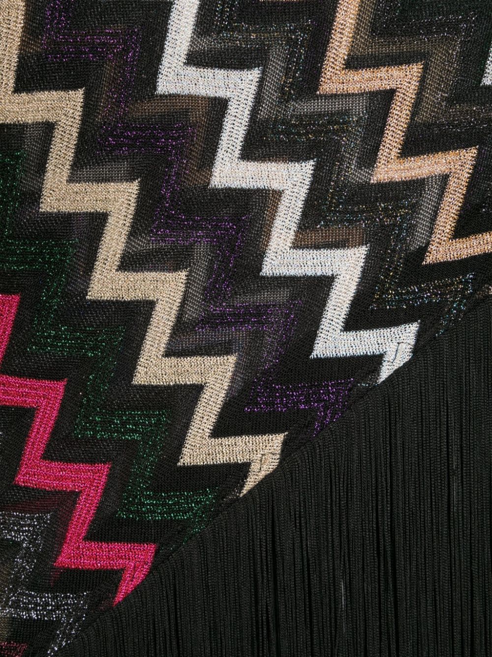 Fringe triangle scarf