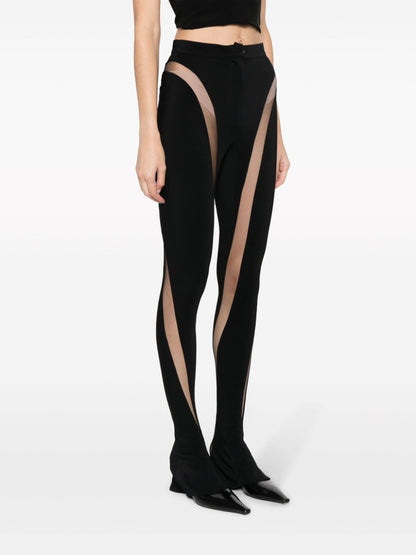 Sheer panels leggings