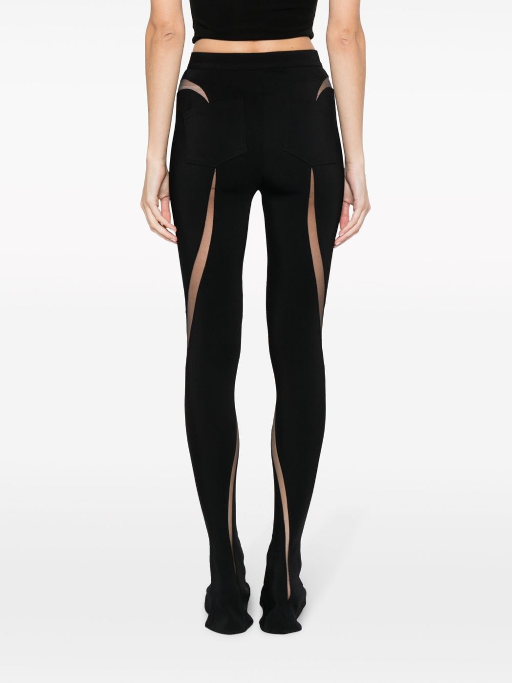 Sheer panels leggings