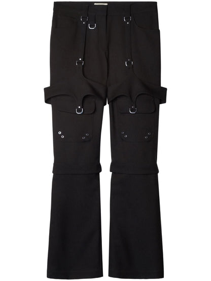 Wool cargo trousers