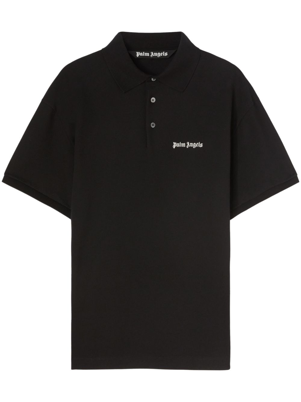 Embroidered logo cotton polo shirt