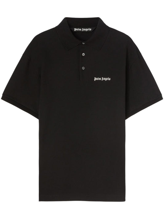 Embroidered logo cotton polo shirt