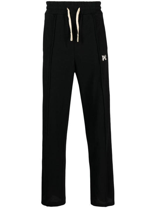 Monogram cotton track pants