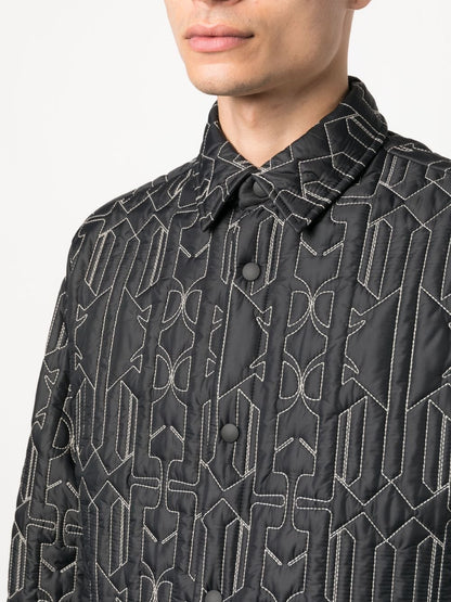 Monogram quilted overshirt