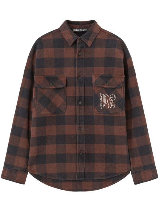 Monogram cotton overshirt