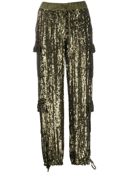 Full paillettes trousers