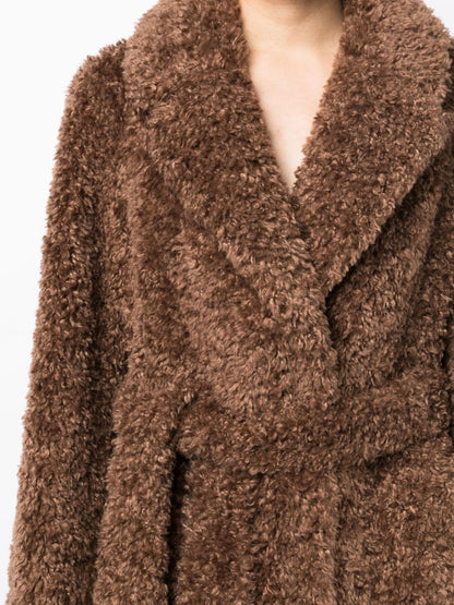 Long faux fur coat