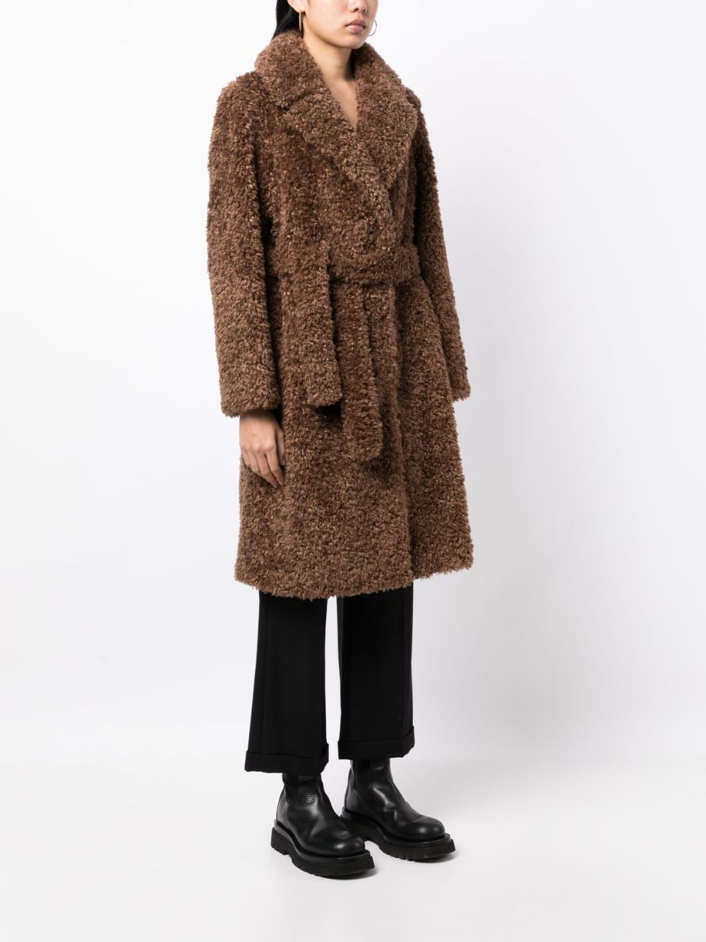 Long faux fur coat