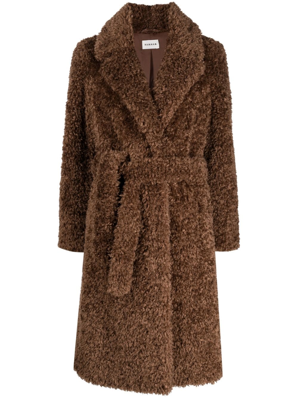 Long faux fur coat