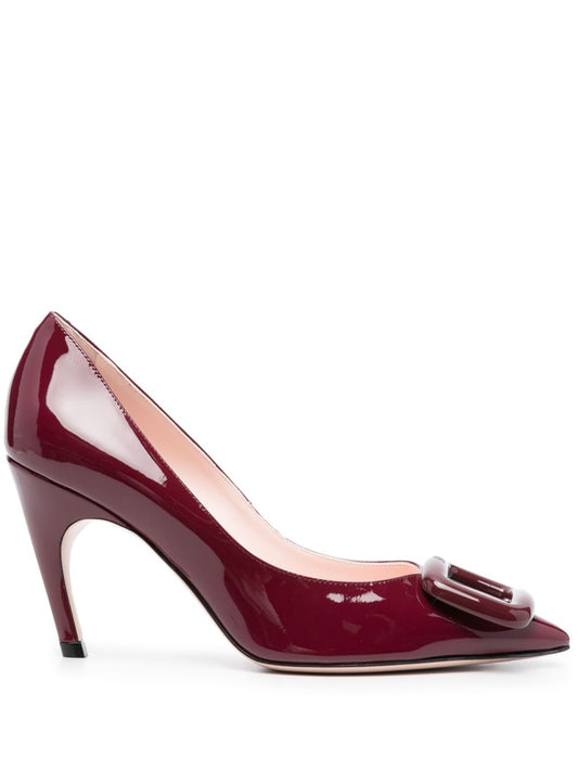 Coch buckle patent leather pumps