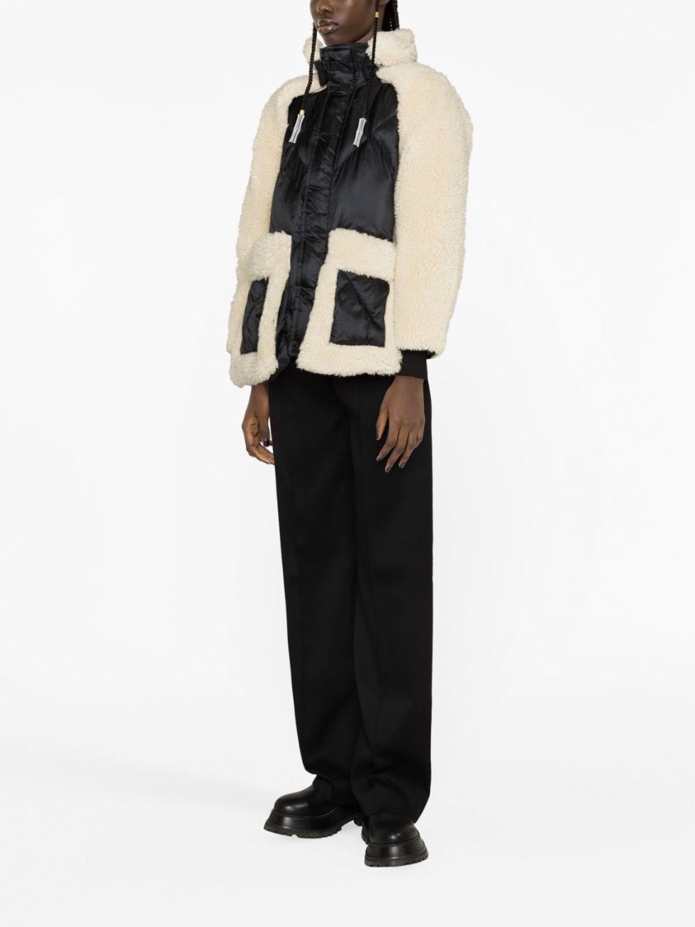 Faux shearling blouson