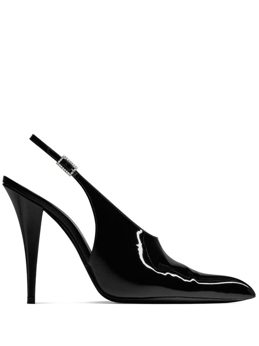 Nico patent leather slingback pumps