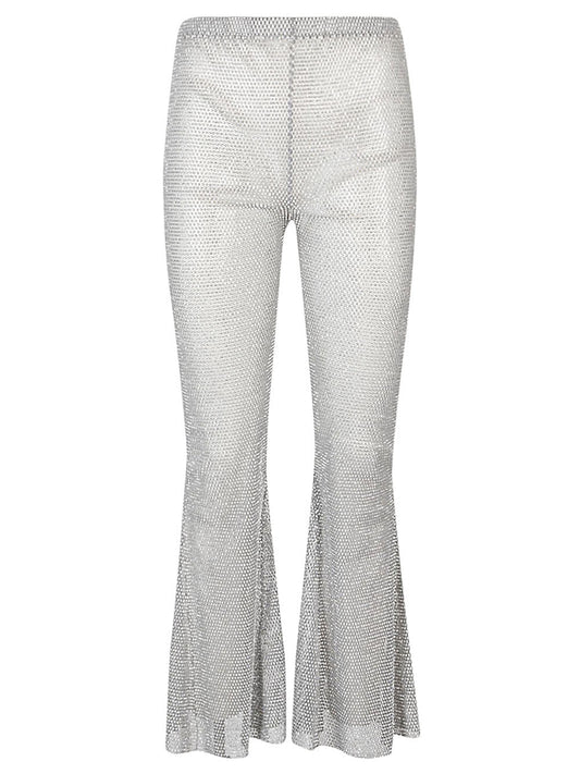 Flare leg trousers