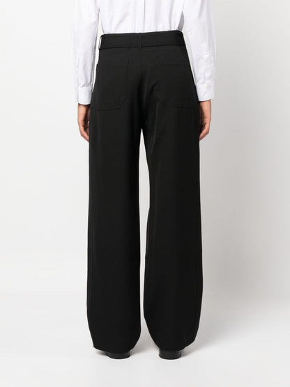 Wool blend trousers