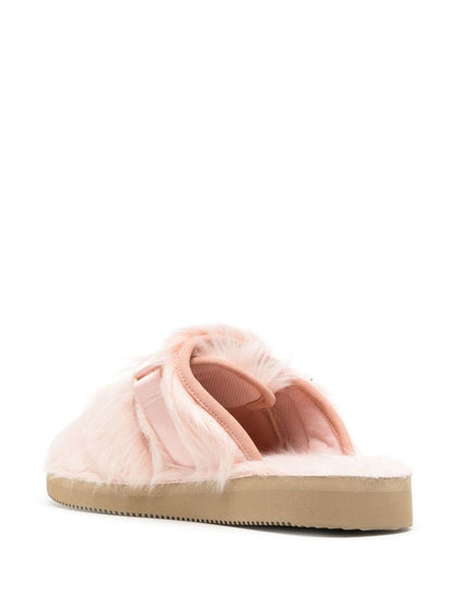 Eco fur slippers