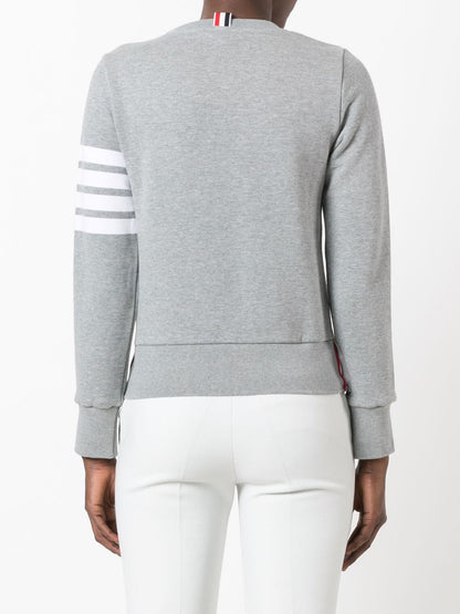 4-bar cotton crewneck sweatshirt