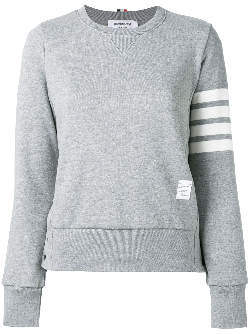 4-bar cotton crewneck sweatshirt