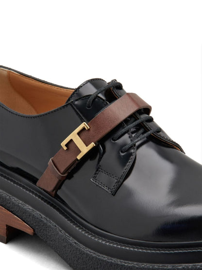 T timeless leather loafers