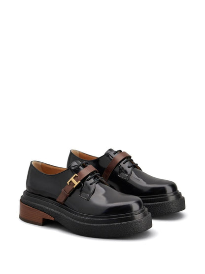 T timeless leather loafers