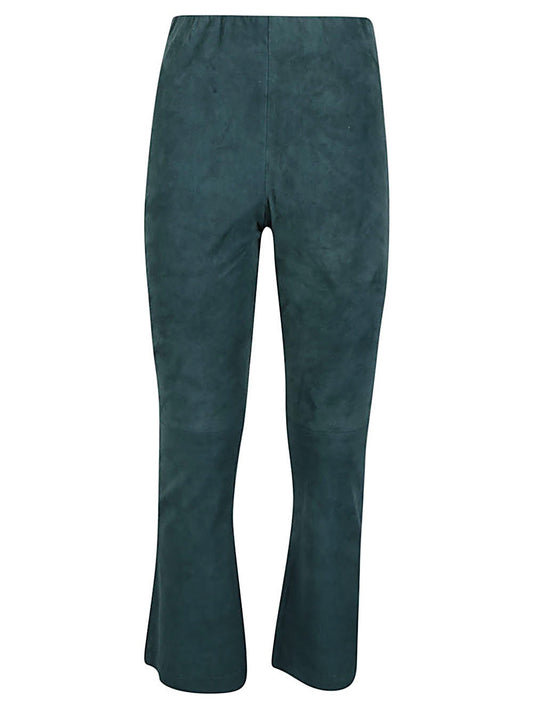 Suede trousers