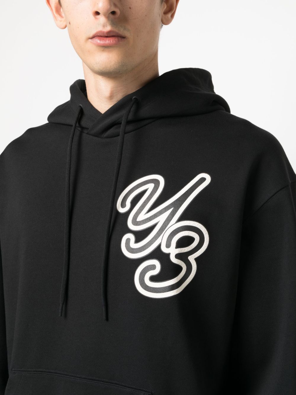 Logo organic cotton hoodie