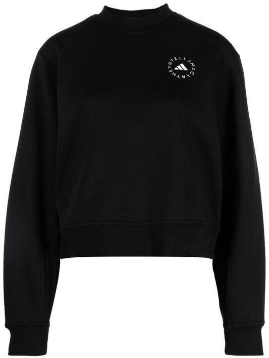 Logo cotton blend sweatshirt