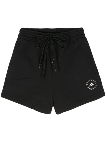 Logo organic cotton shorts