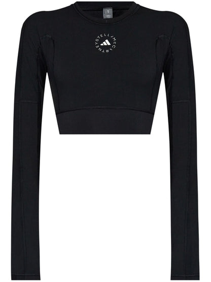 Logo long-sleeve cropped t-shirt