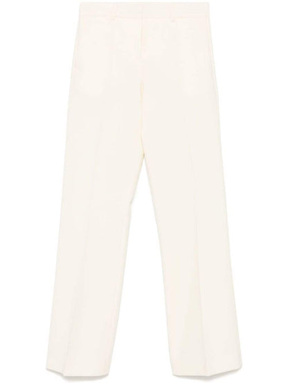 Wool flared trousers