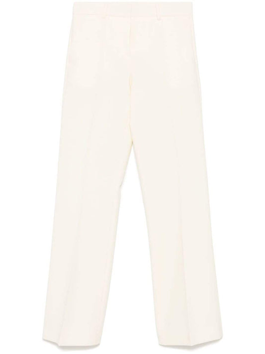 Wool flared trousers