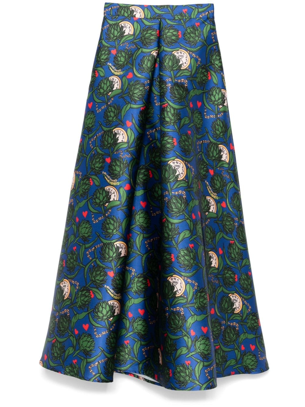 Printed long skirt