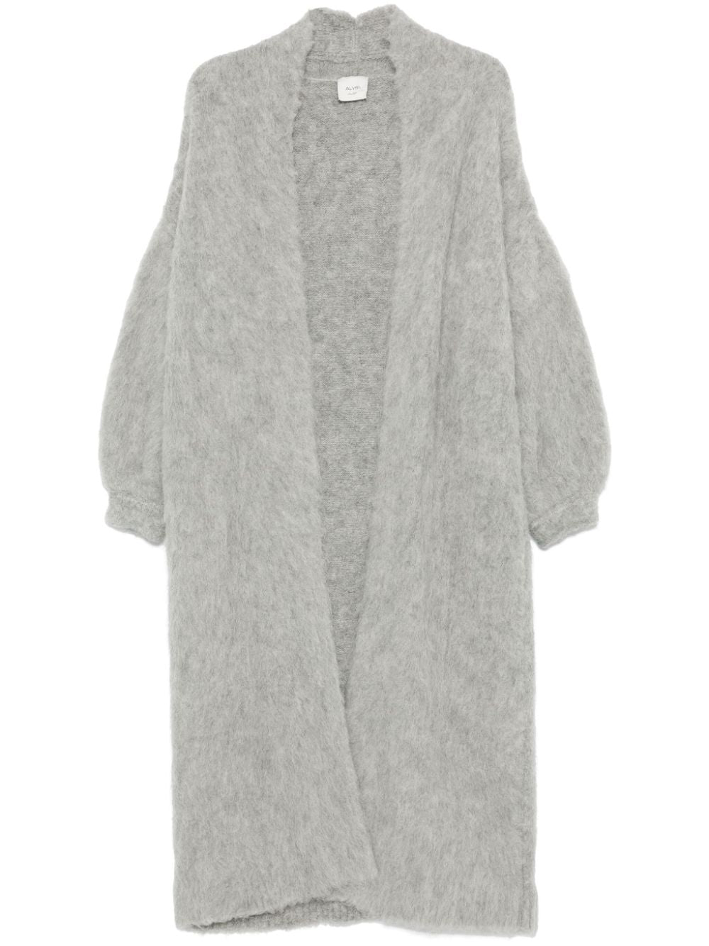 Wool long cardigan