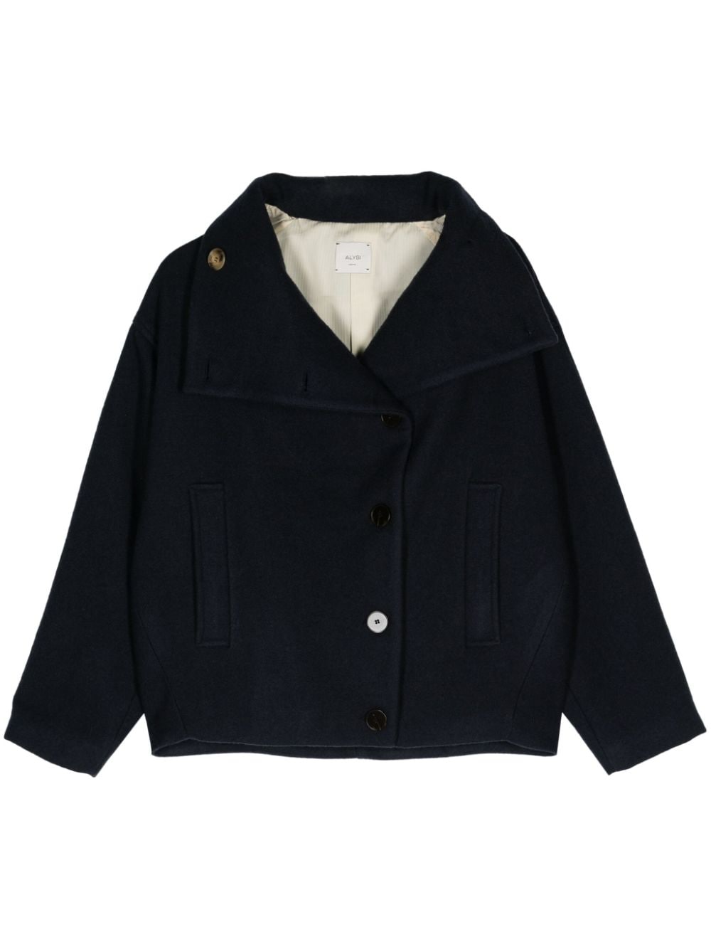 Wool caban coat